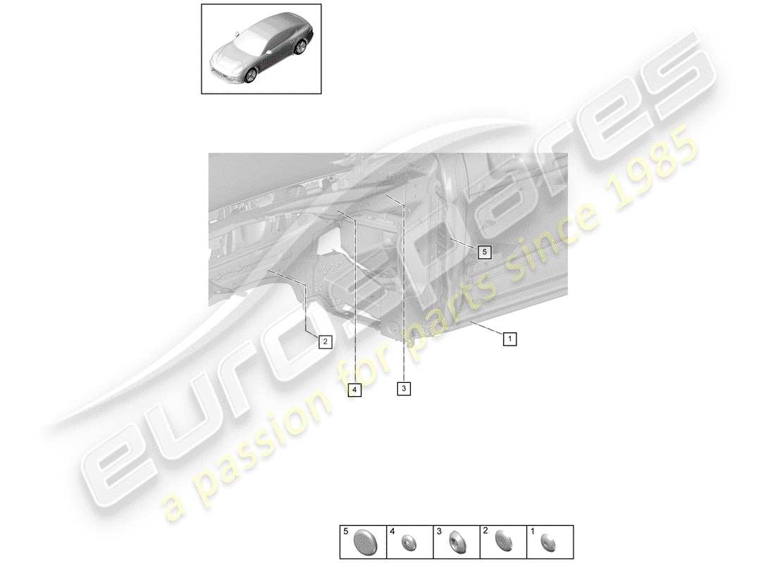 porsche 2018 (panamera 971-1) plug-teilediagramm