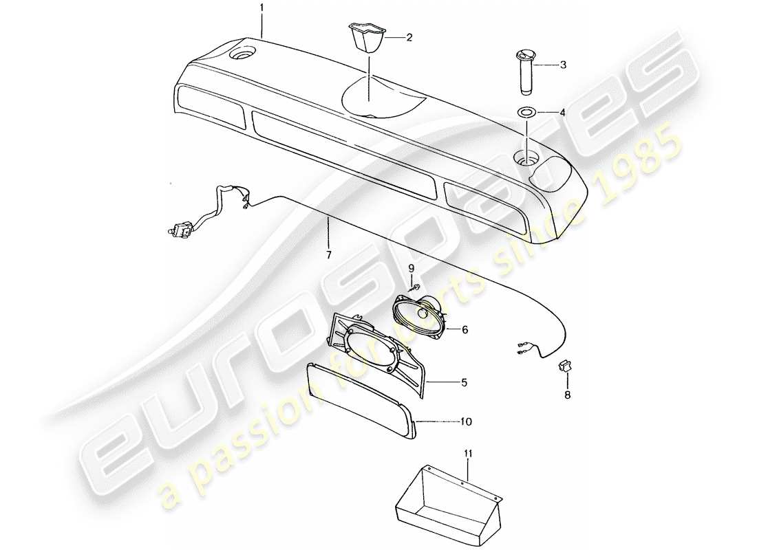 porsche 1998 (986 boxster) staubox - f 98-ws605 603>> - d - mj 1998>> ersatzteildiagramm