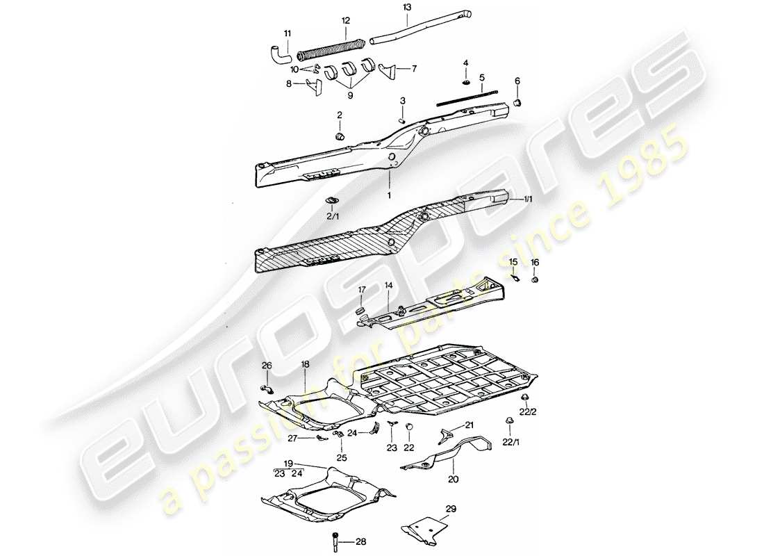 porsche 1976 (911 turbo) frame-teilediagramm