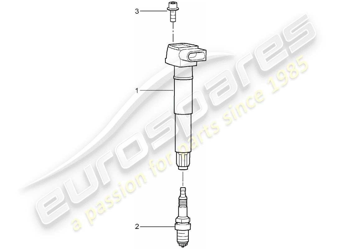 porsche 2004 (carrera gt) zündsystem teilediagramm