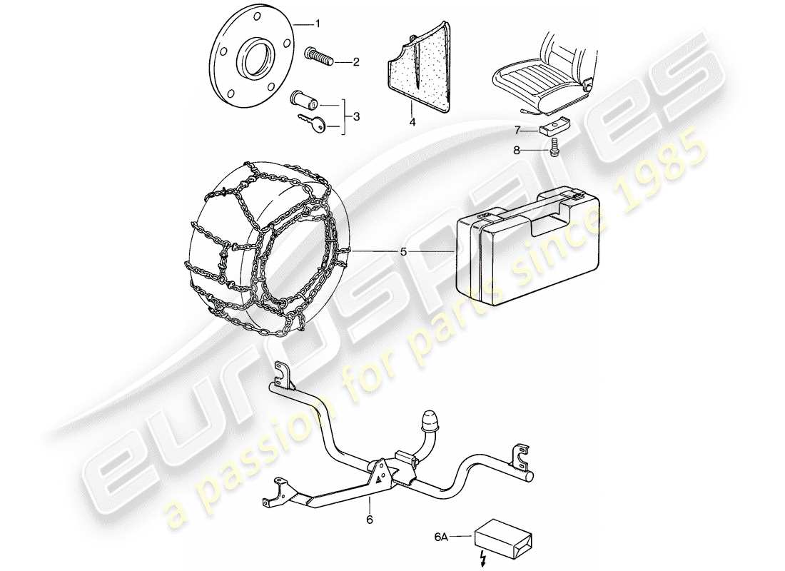 porsche 1982 (928) zubehör teilediagramm