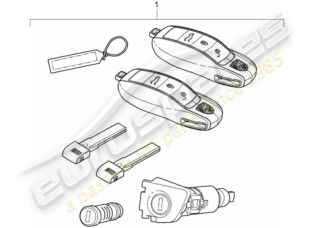 porsche 2011 (cayenne e2 92a) reparatursätze teilediagramm