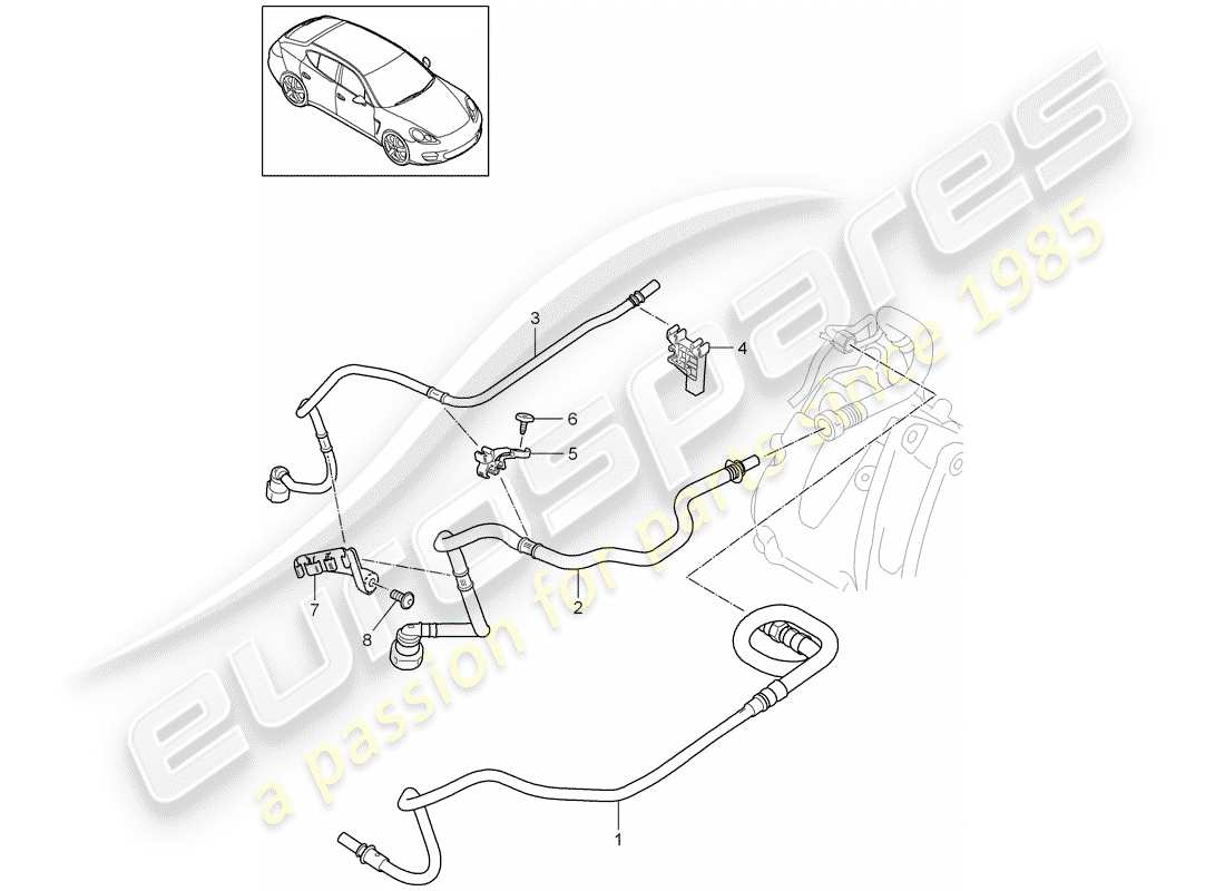porsche 2012 (panamera 970) kraftstoffsystem teilediagramm
