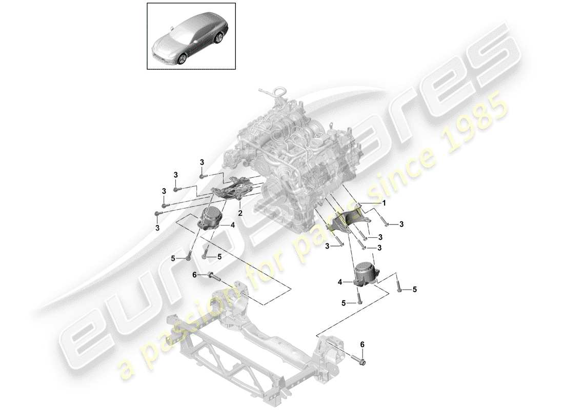 porsche 2018 (panamera 971-1) motorhebezug ersatzteildiagramm