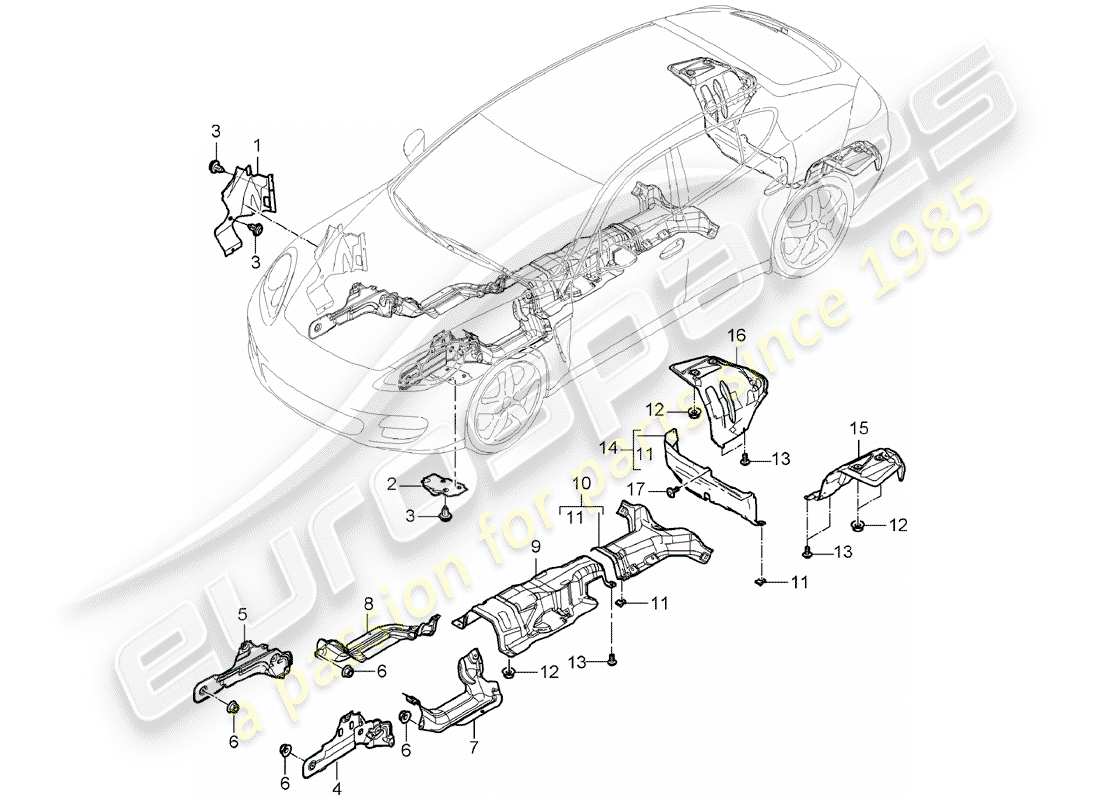 porsche 2011 (panamera 970) trims-teilediagramm