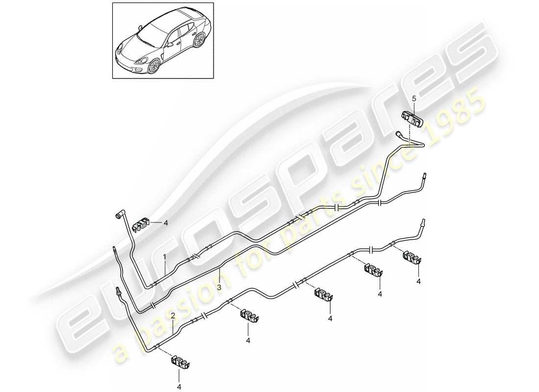 porsche 2014 (panamera 970) kraftstoffsystem teilediagramm