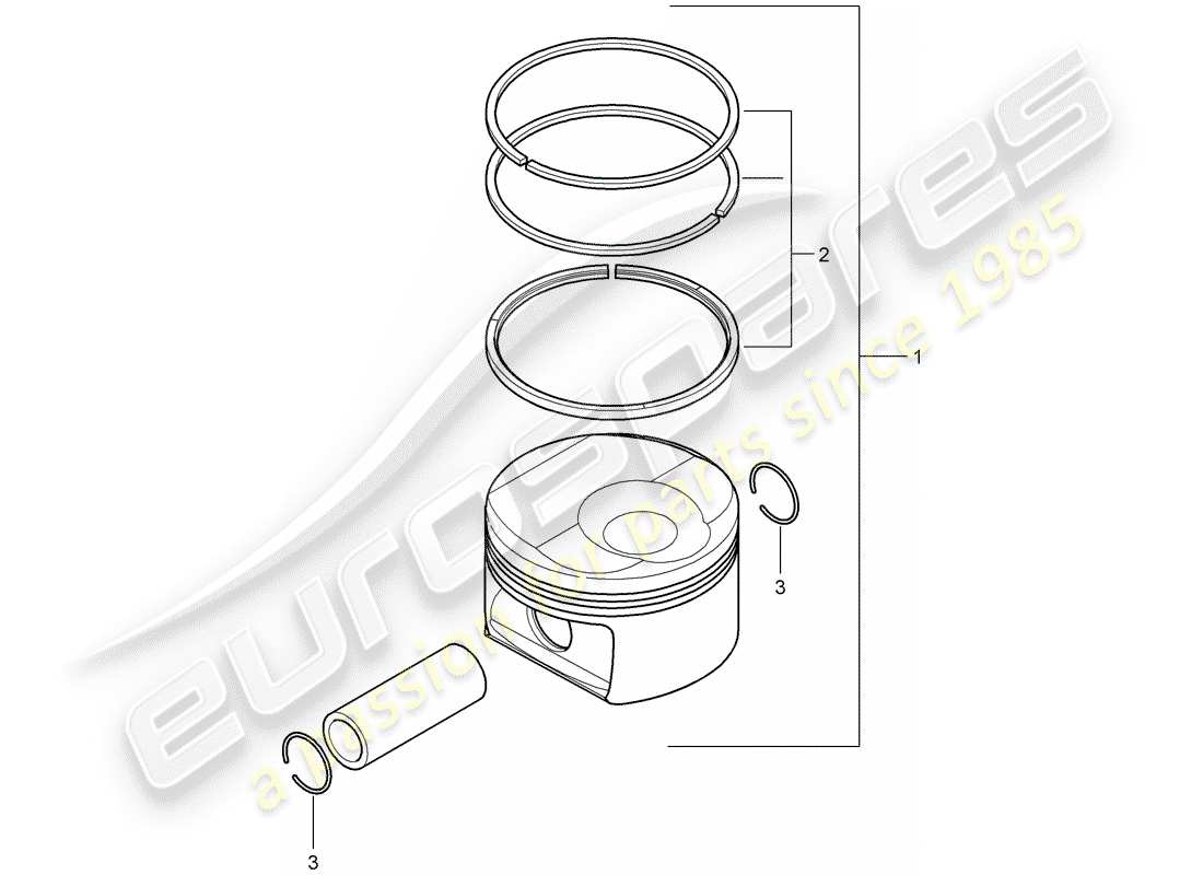 porsche 2013 (panamera 970) kolben-teilediagramm