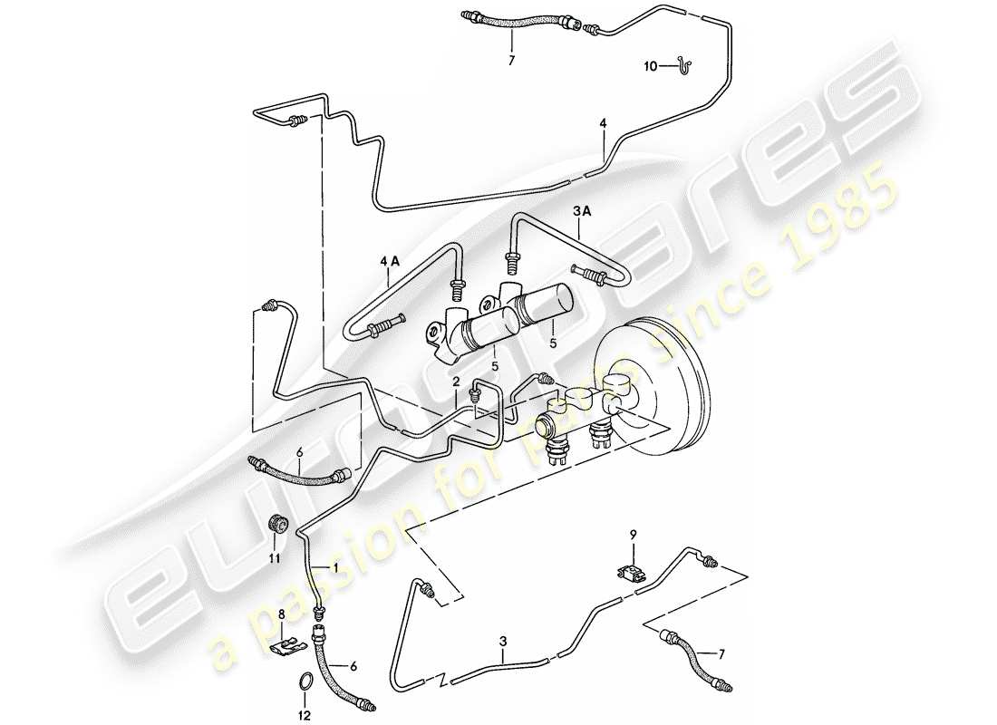 porsche 1984 (928) bremsleitungen - d - mj 1983>> - mj 1983 ersatzteildiagramm