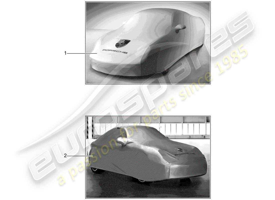 porsche 1995 (tequipment) cover-ersatzteildiagramm