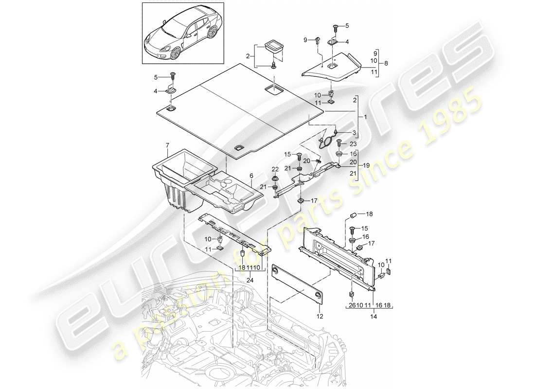 porsche 2015 (panamera 970) trims-teilediagramm