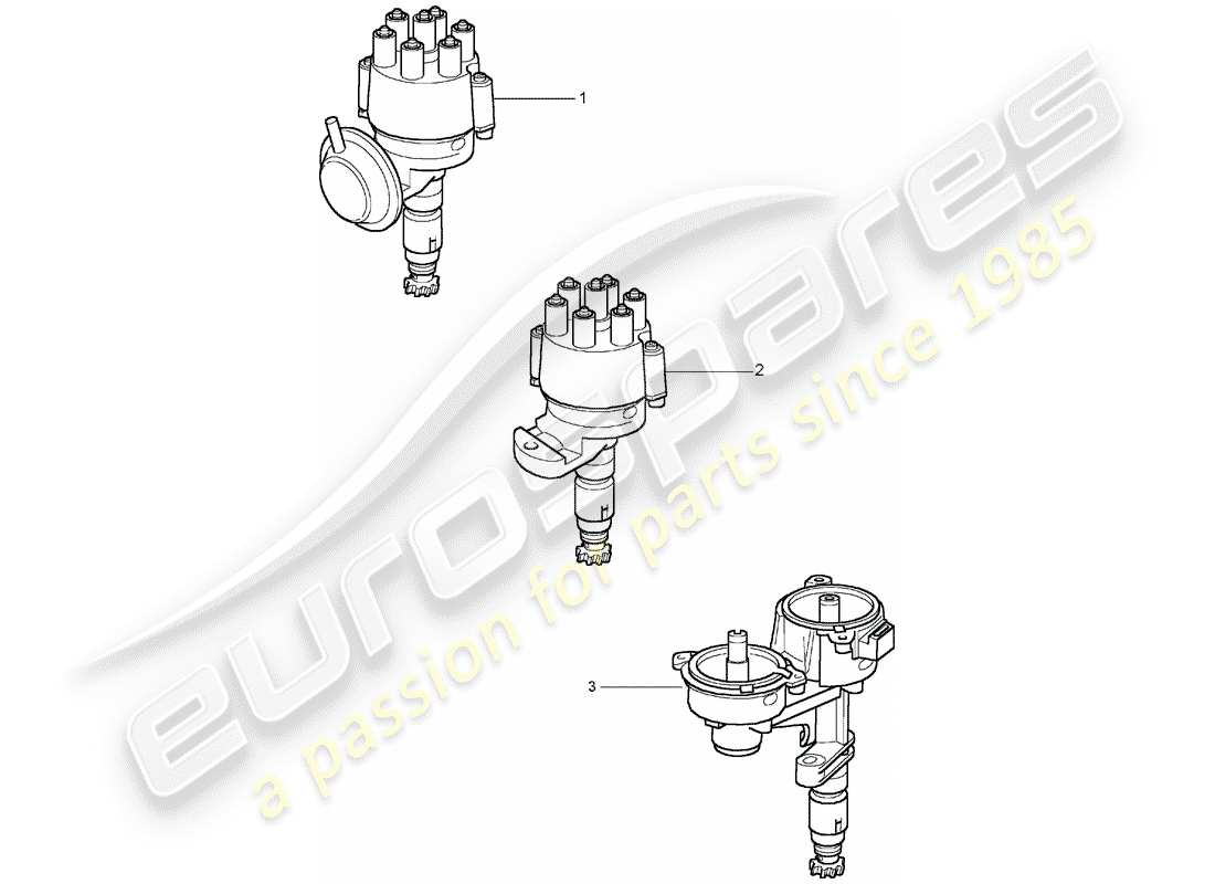 porsche 2011 (refurbished and exchange catalogue) distributor-ersatzteildiagramm