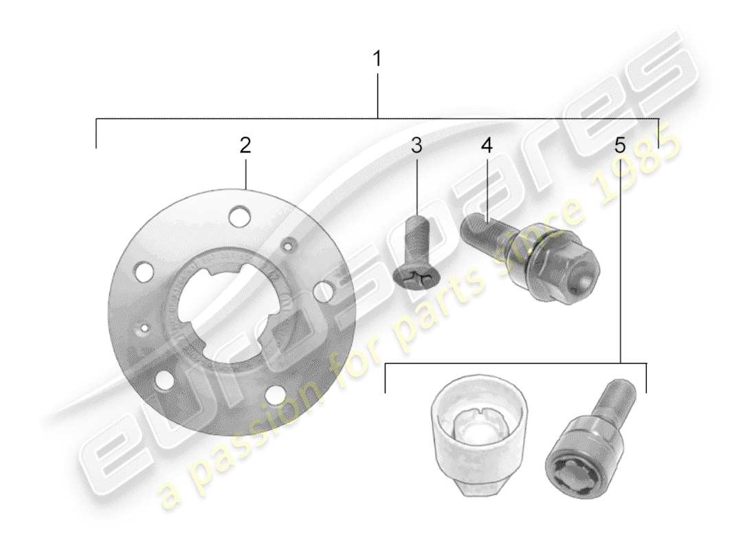 porsche 2017 (tequipment 98x/99x) distanzring ersatzteildiagramm
