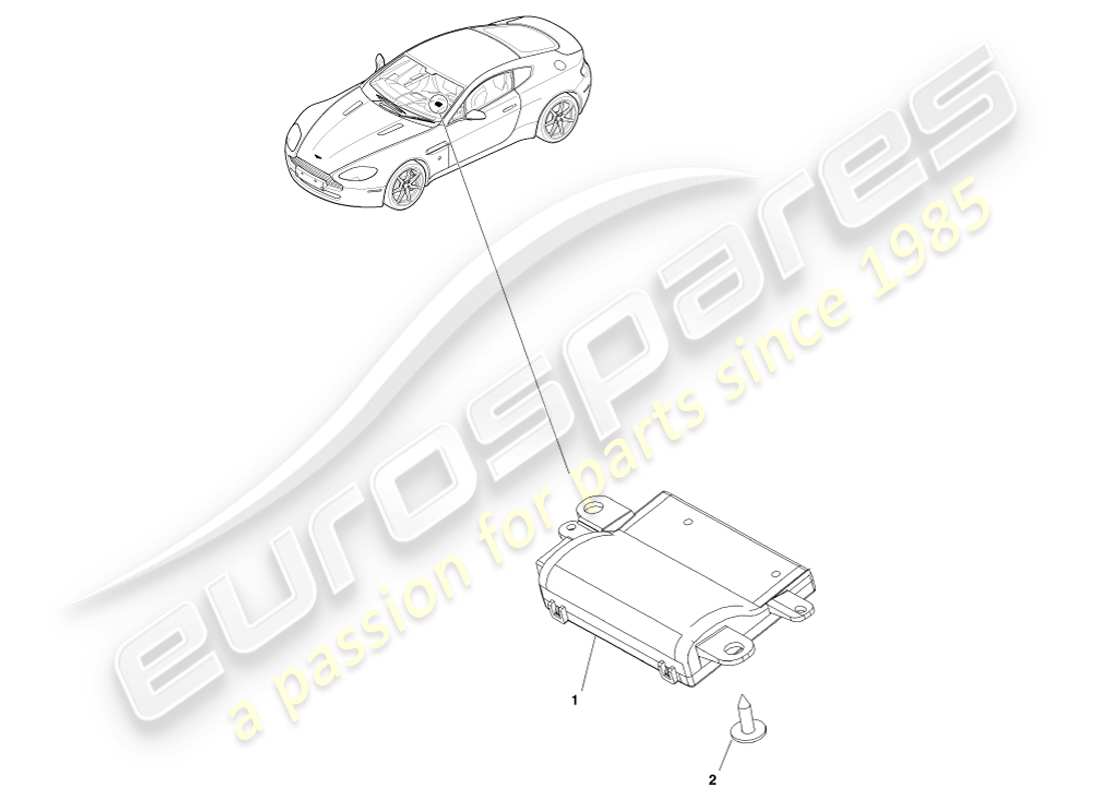 aston martin v8 vantage (2007) rke-teilediagramm