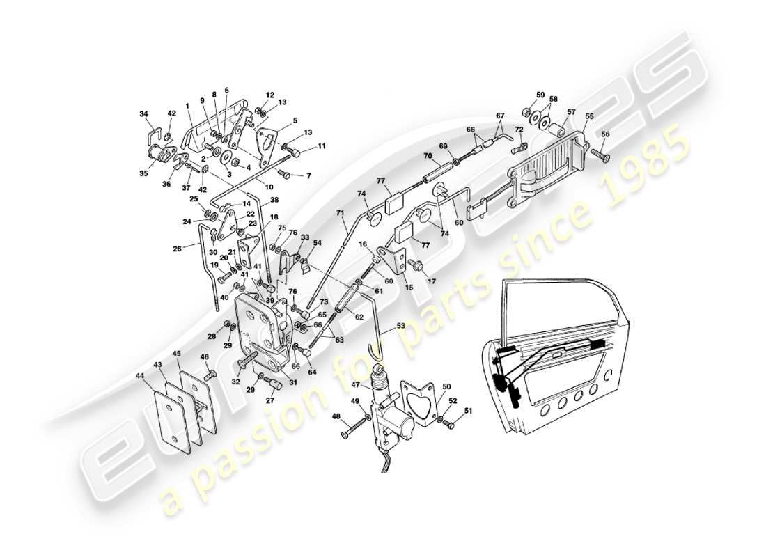 teilediagramm mit der teilenummer 65-61640