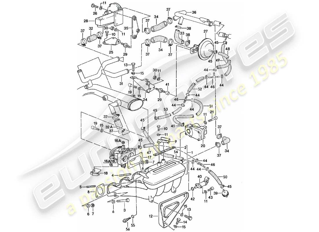 porsche 1984 (924) k-jetronic - 3 ersatzteildiagramm