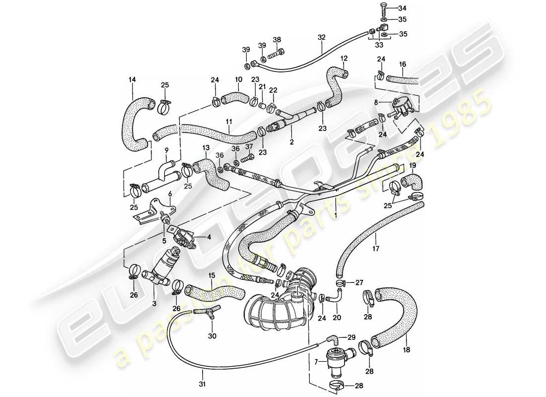 porsche 1986 (944) l-jetronic - 3 - d >> - mj 1987 ersatzteildiagramm