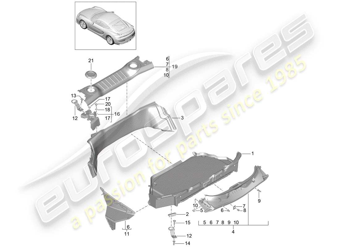teilediagramm mit der teilenummer 98155106301