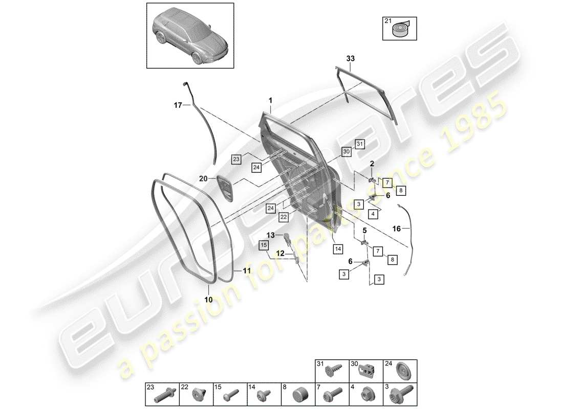 teilediagramm mit der teilenummer 95883305100