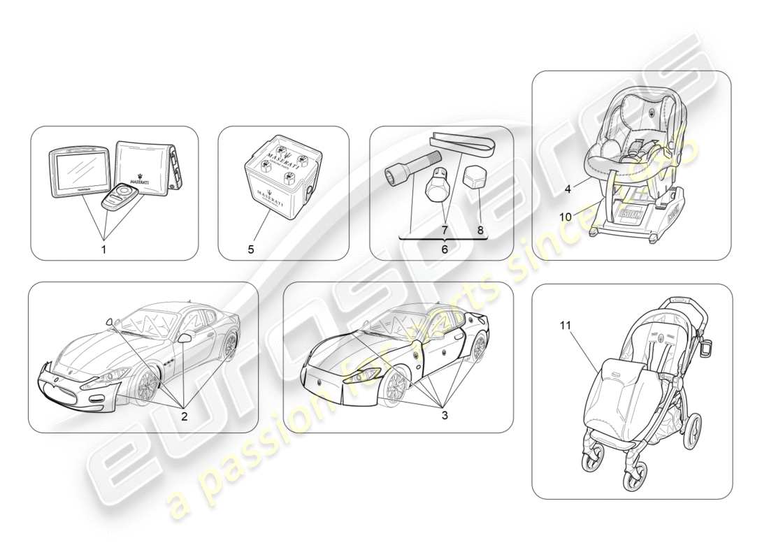 maserati granturismo (2015) aftermarket-zubehör – teilediagramm