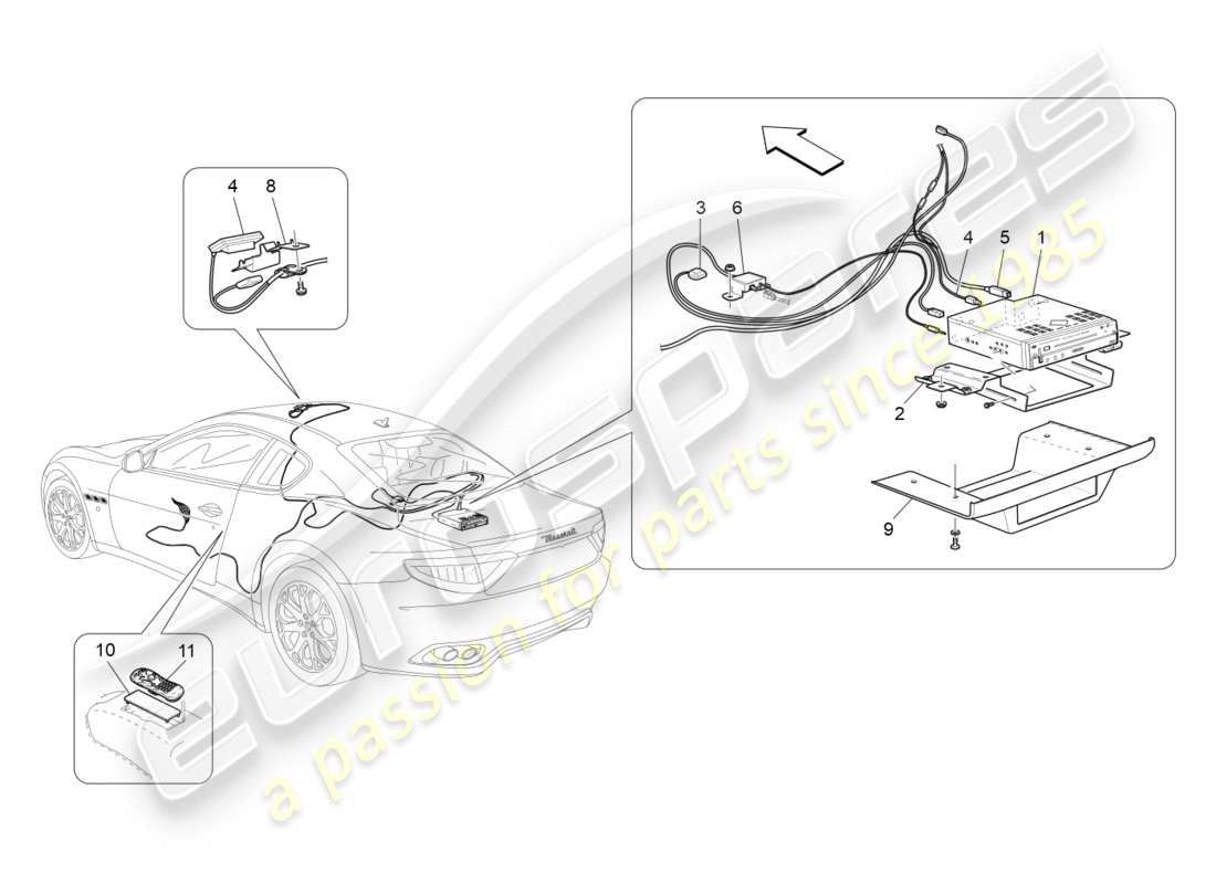maserati granturismo (2011) it-system-teilediagramm