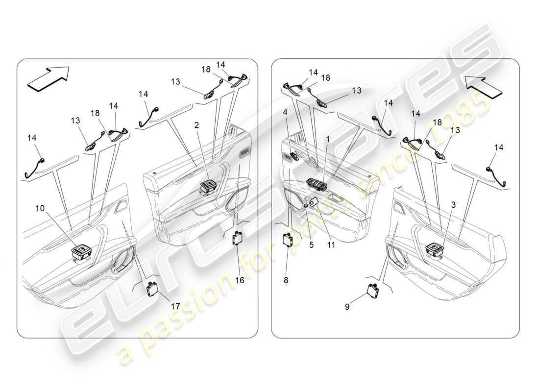 maserati qtp 3.0 bt v6 410hp (2014) türgeräte ersatzteildiagramm