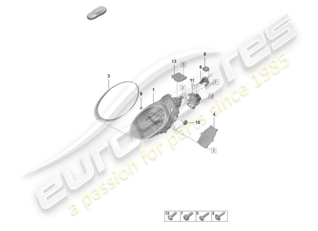 porsche 2020 (992-1) led-scheinwerfer basic d - 08.07.2020>> teilediagramm