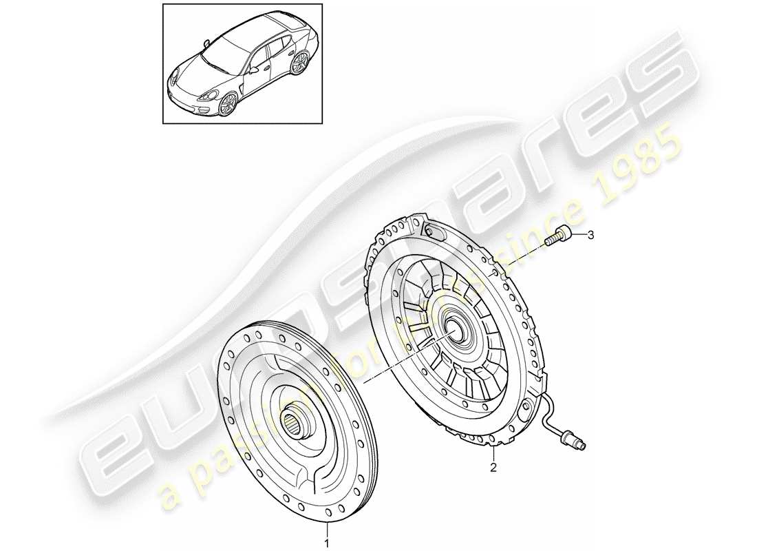 porsche 2010 (panamera 970) kupplung teilediagramm