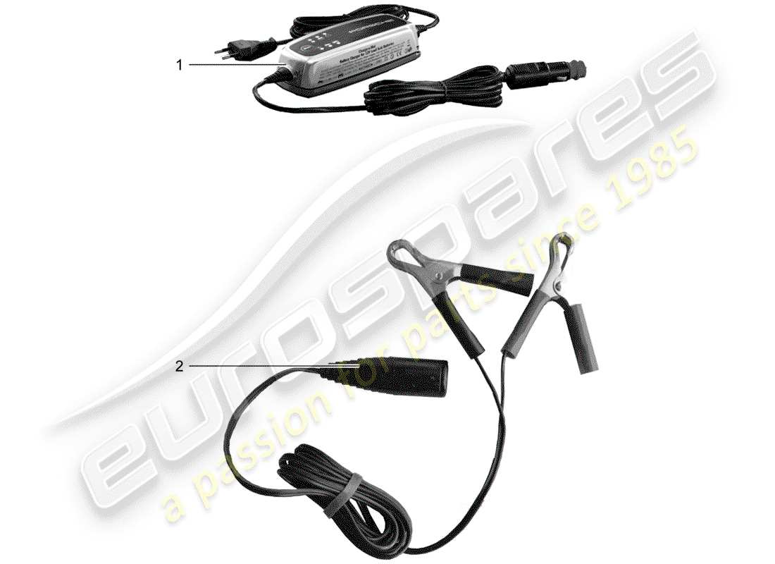porsche 2011 (tequipment) ladegerät teilediagramm