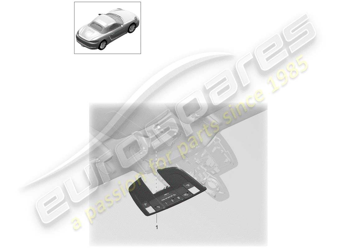porsche 2020 (718 boxster) bracket-ersatzteildiagramm