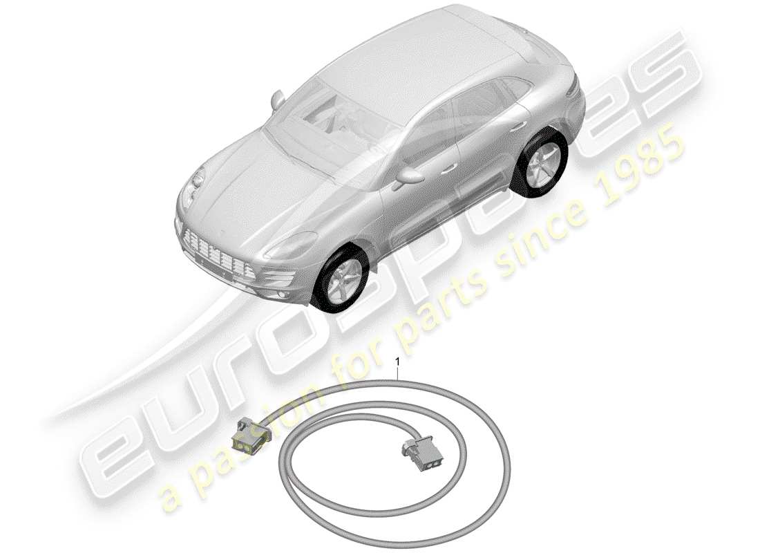porsche 2015 (macan) harness-ersatzteildiagramm