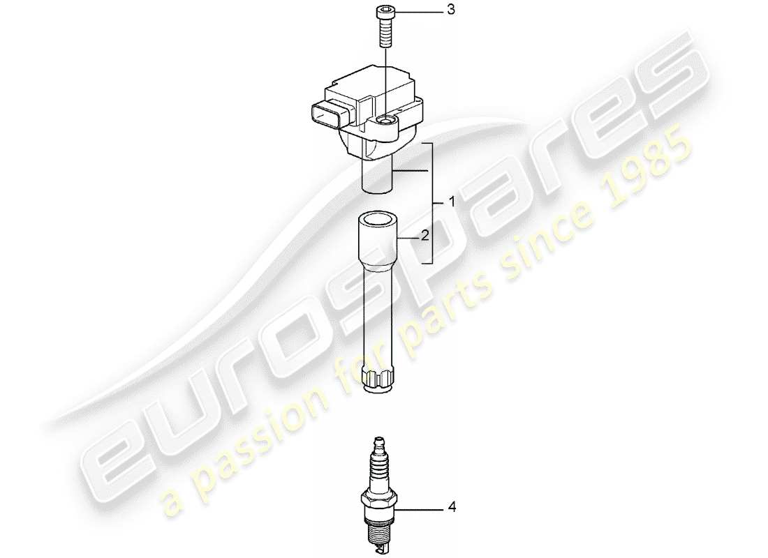 porsche 2006 (997-1) zündanlage teilediagramm
