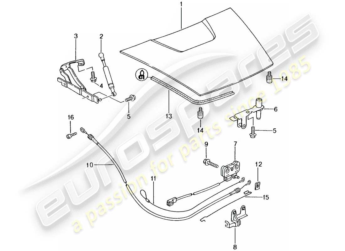 porsche 2001 (986 boxster) cover-ersatzteildiagramm