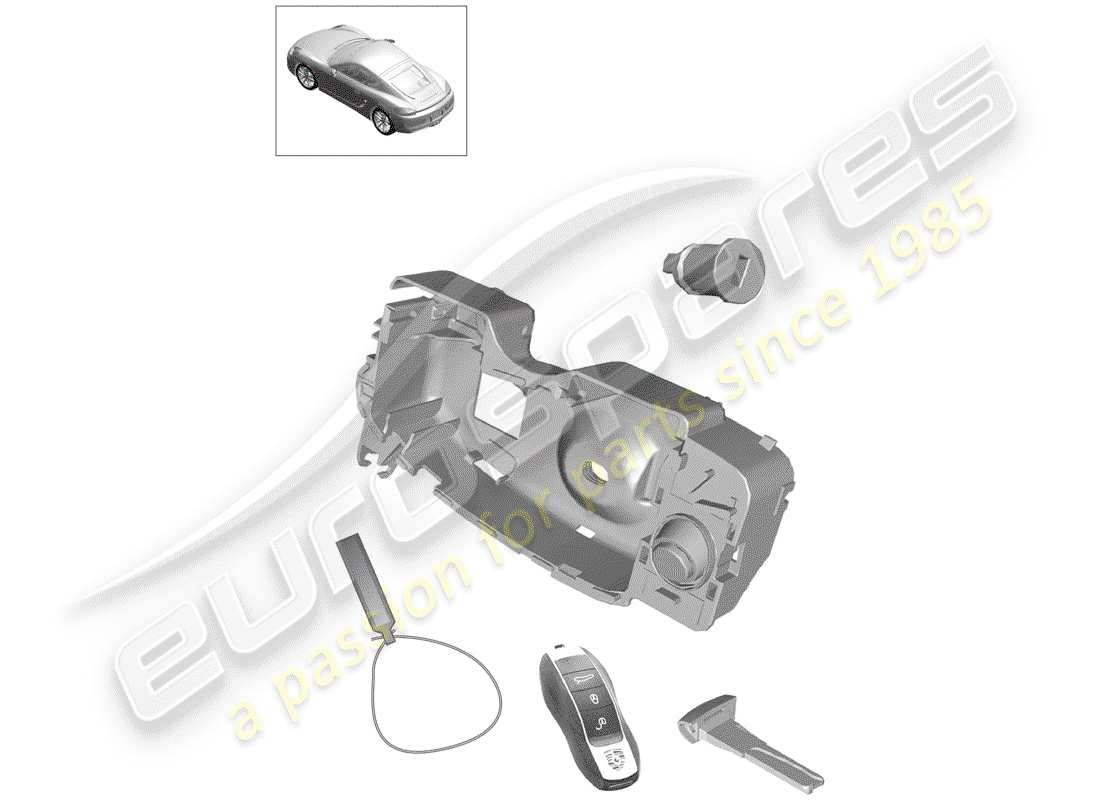porsche 2016 (981 cayman) reparatursatz ersatzteildiagramm