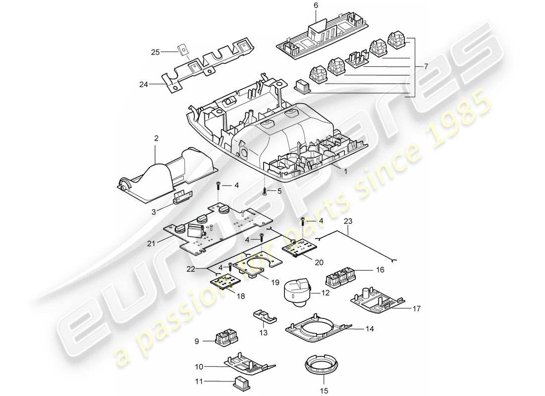 porsche 2008 (cayenne e1 9pa) bracket-ersatzteildiagramm