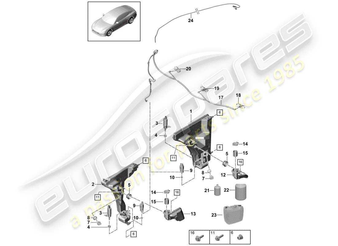 porsche 2020 (panamera 971-1) scheibe - ersatzteildiagramm