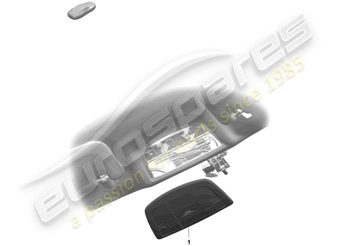 porsche 2020 (718 boxster spyder) bracket-ersatzteildiagramm