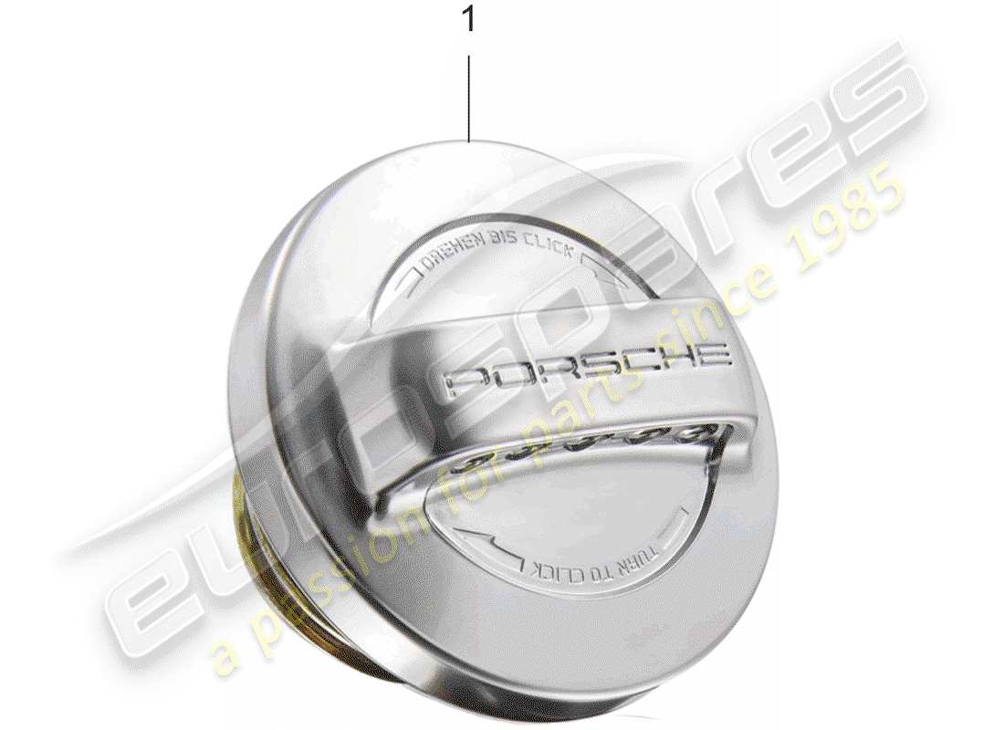 porsche 2014 (accessories) tankdeckel - aluminium-look ersatzteildiagramm