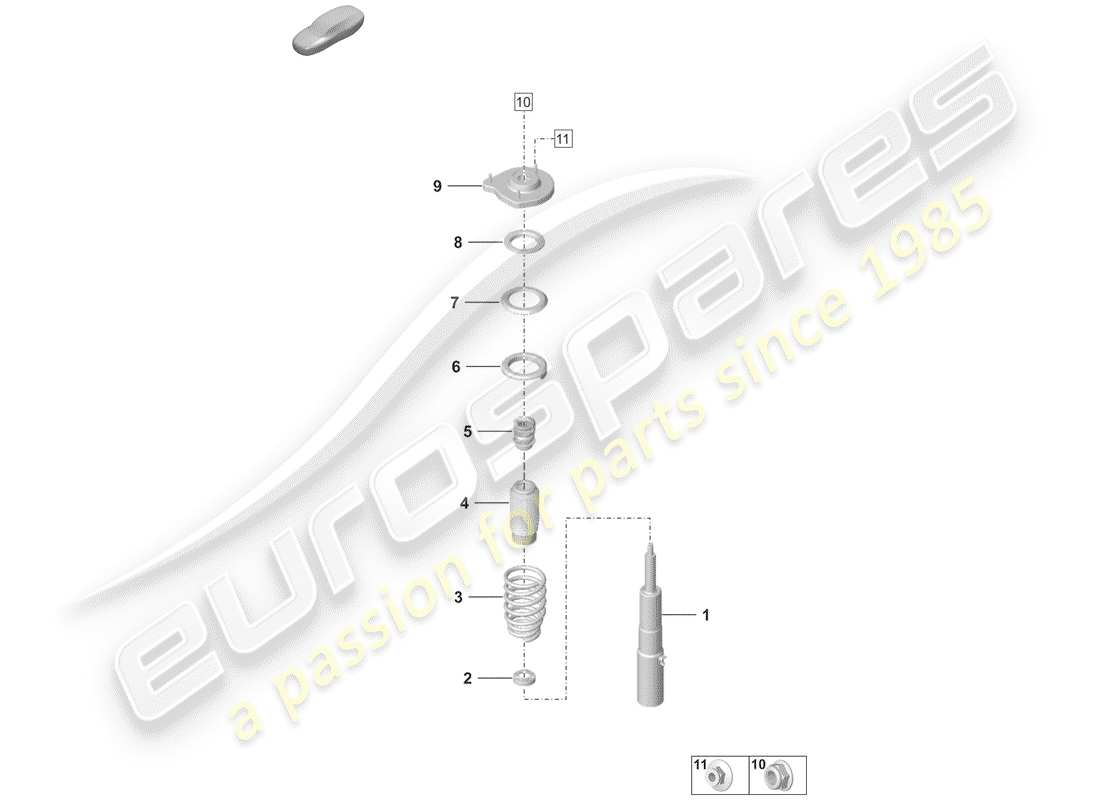 porsche 2020 (992-1) aufhängung teilediagramm