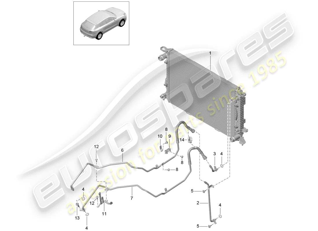 porsche 2014 (macan) - pdk - teilediagramm