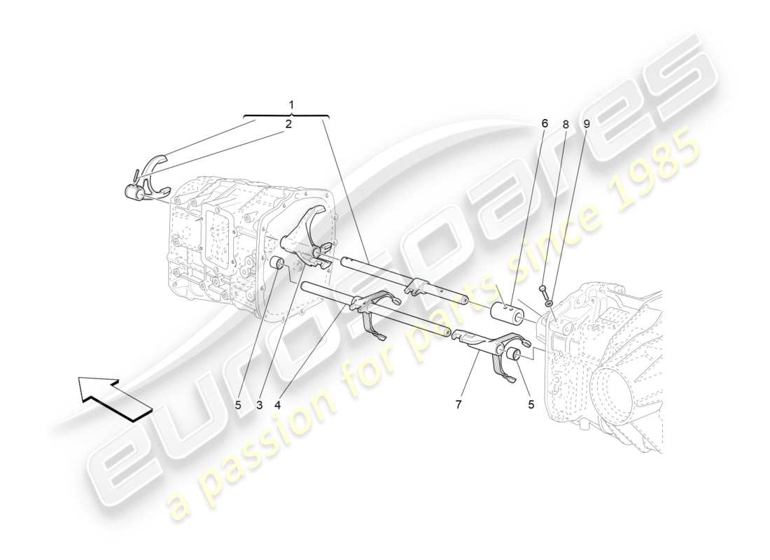 maserati granturismo (2009) innere bedienelemente teilediagramm