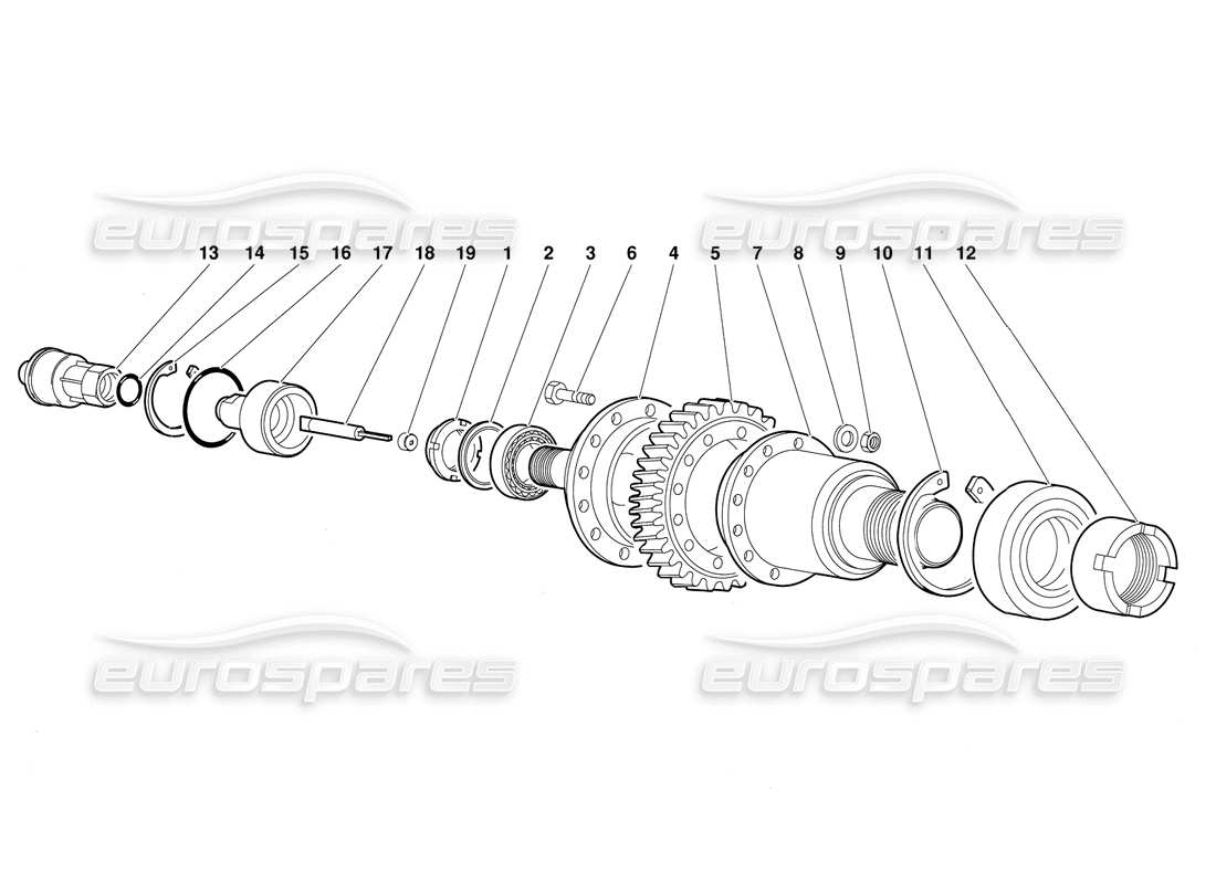 lamborghini diablo (1991) teilediagramm des tachometergebers