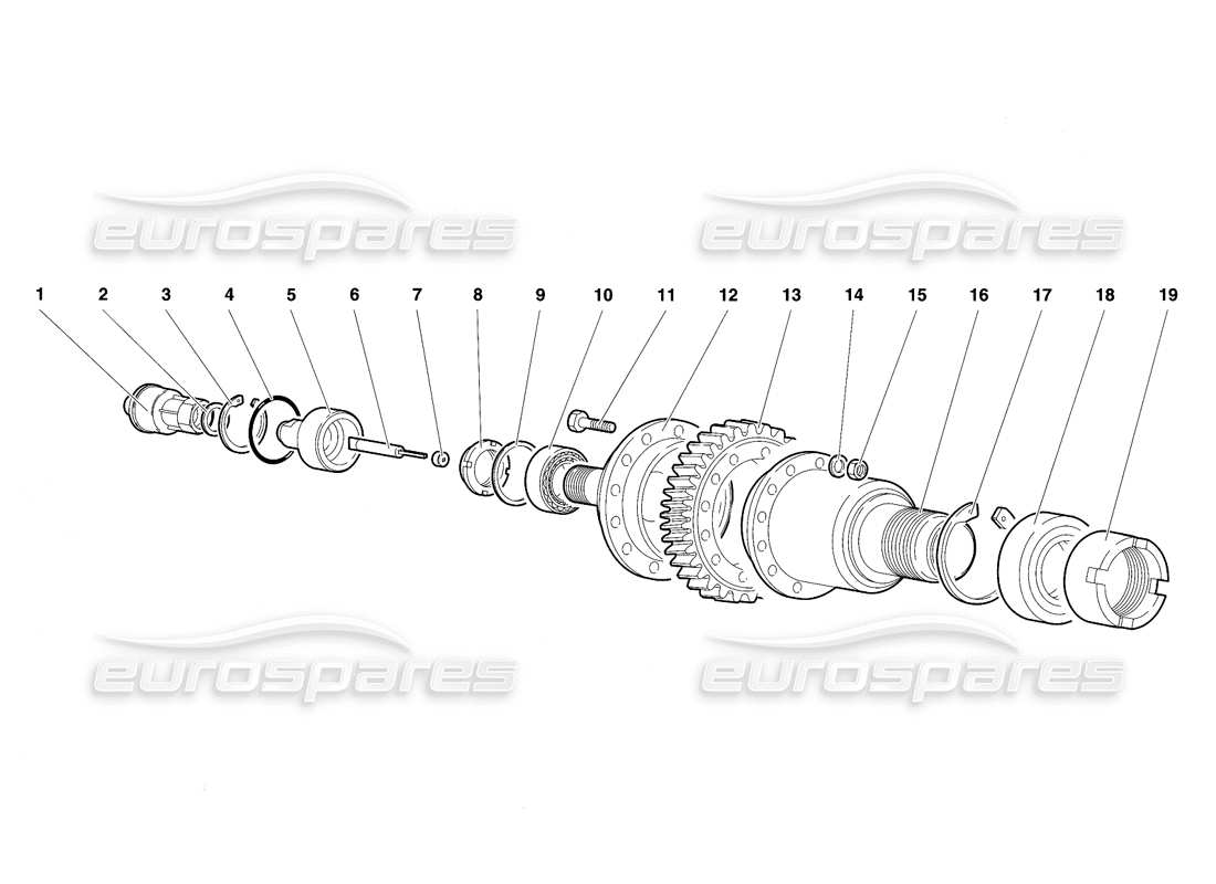 lamborghini diablo se30 (1995) teilediagramm des tachometergebers