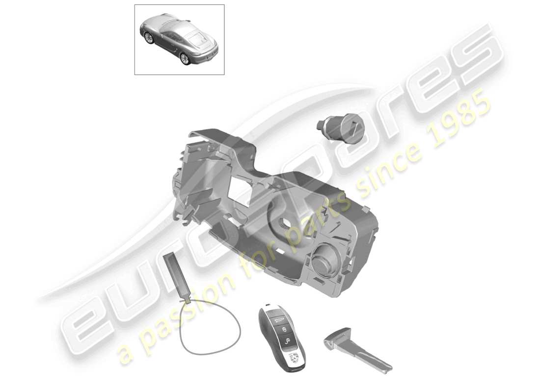 ein teilediagramm aus dem teilekatalog porsche cayman