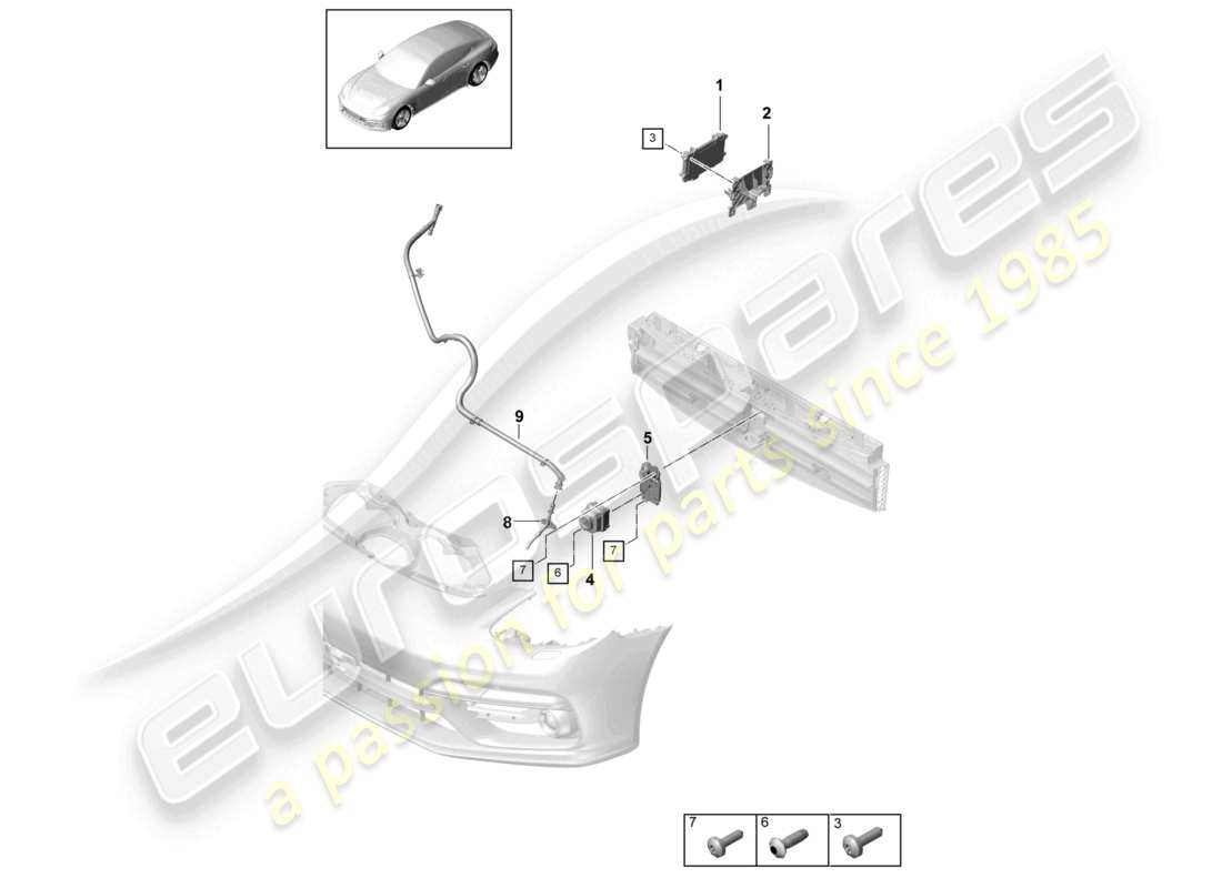 teilediagramm mit der teilenummer 971907547e