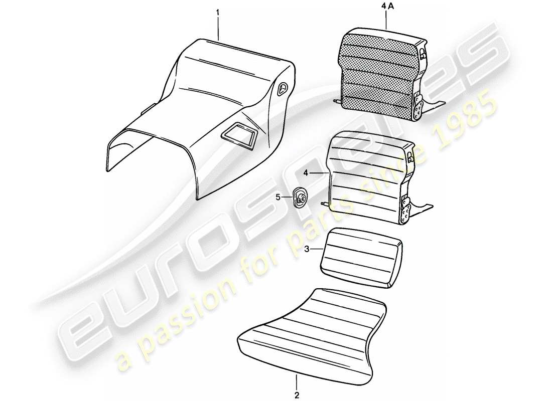 eine teilezeichnung aus dem porsche 1979 (928) teilekatalog