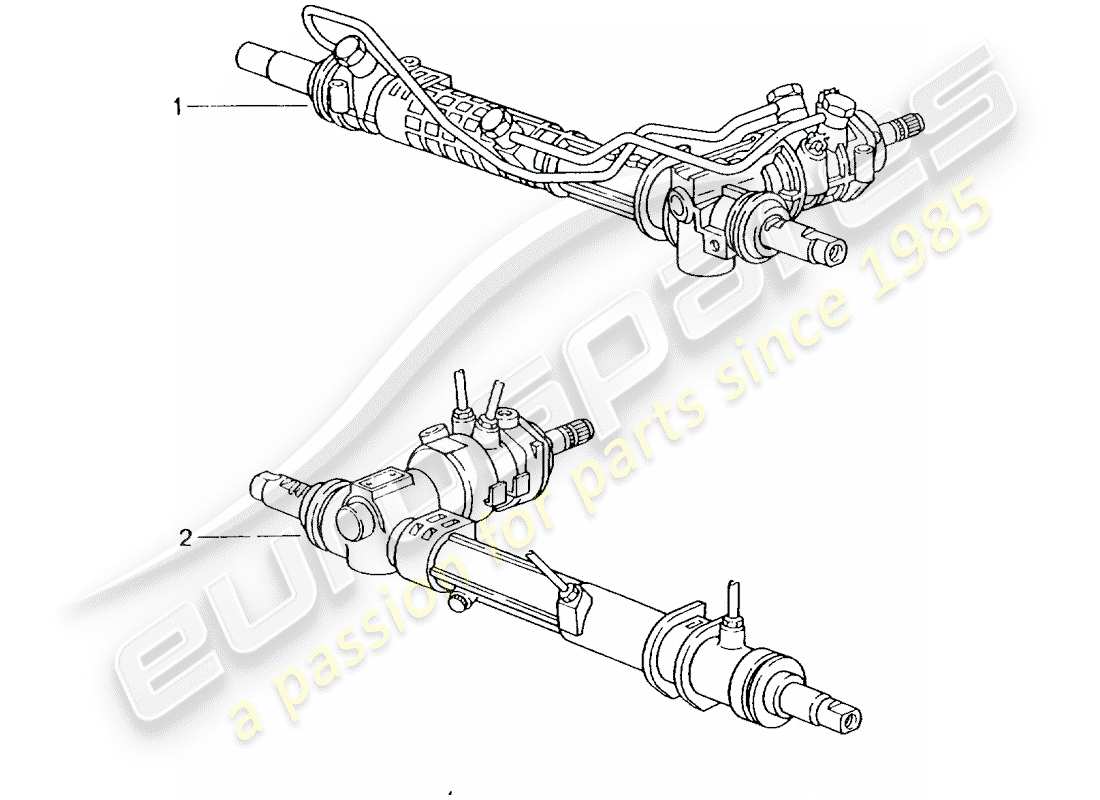 eine teilezeichnung aus dem porsche 2011 (refurbished and exchange catalogue) teilekatalog