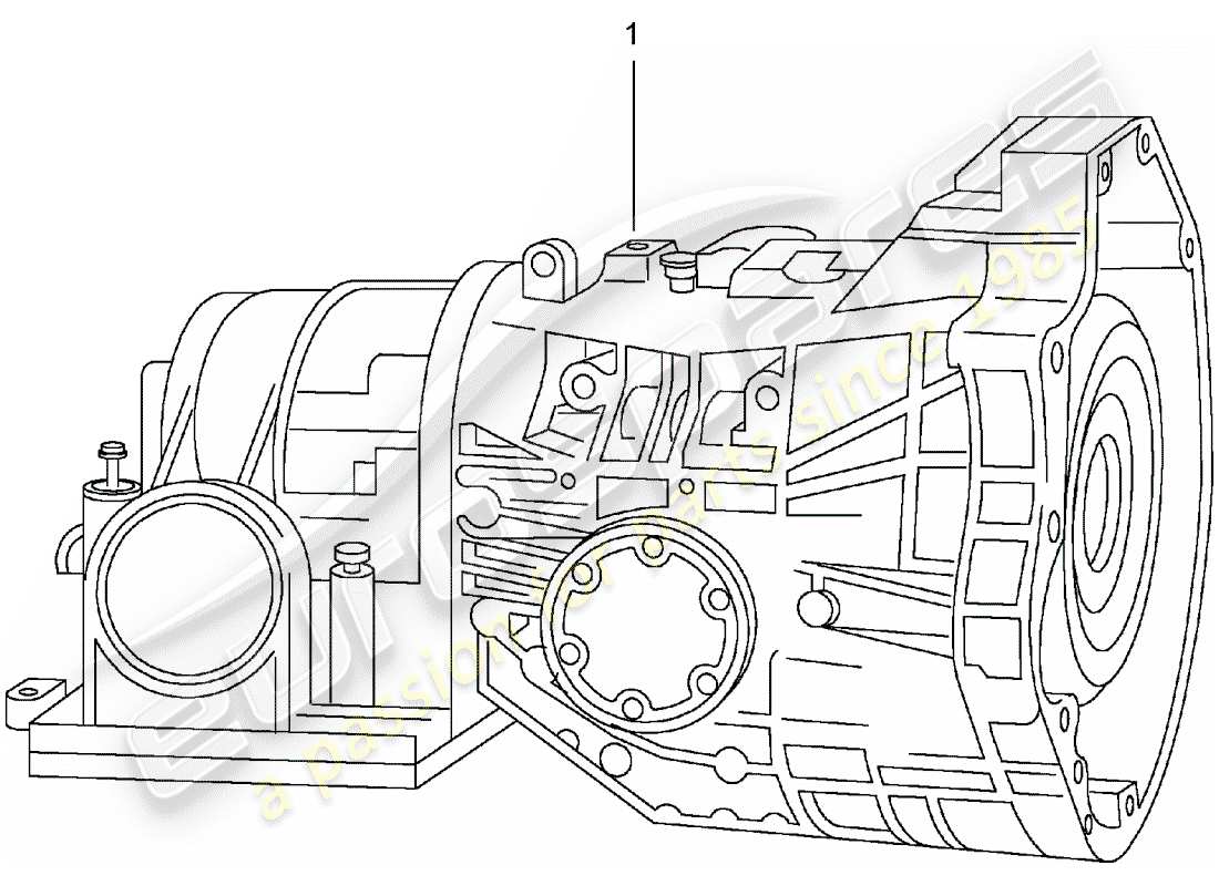 eine teilezeichnung aus dem porsche 1997 (refurbished and exchange catalogue) teilekatalog