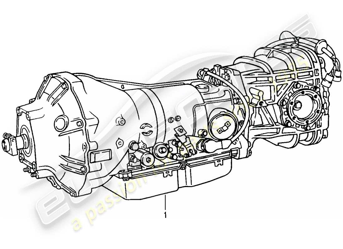 eine teilezeichnung aus dem porsche 2007 (refurbished and exchange catalogue) teilekatalog