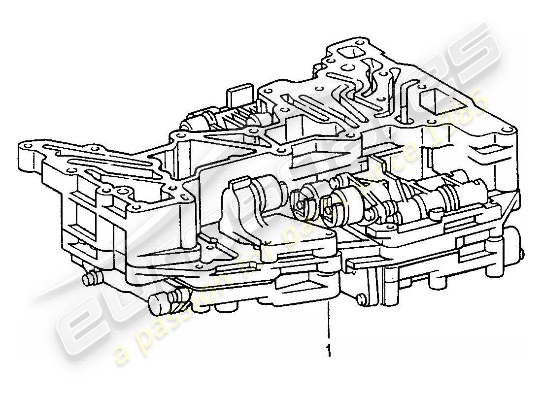 eine teilezeichnung aus dem porsche 2001 (refurbished and exchange catalogue) teilekatalog