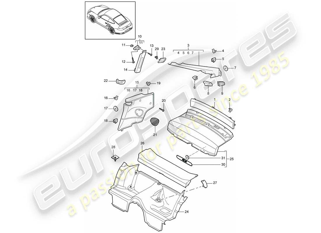 teilediagramm mit der teilenummer 99755103381